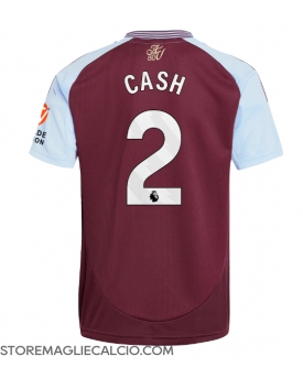 Aston Villa Matty Cash #2 Maglia Gara Casa Repliche 2024-25 Maniche Corte